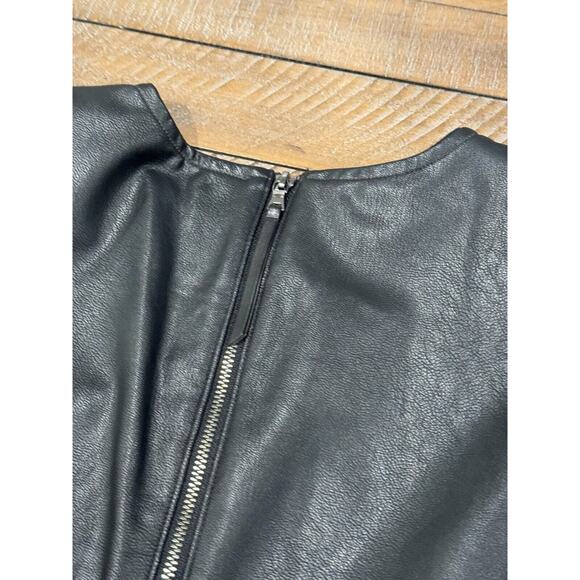 Spanx Leather-Like Combo Fitted Sheath Dress Luxe Black 20393R - Women’s M - Picture 10 of 11